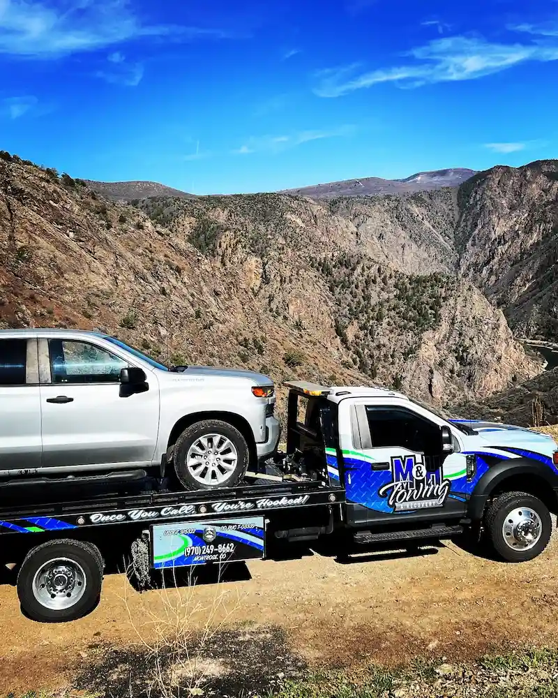 M&H Towing and Recovery up in the mountains of Colorado