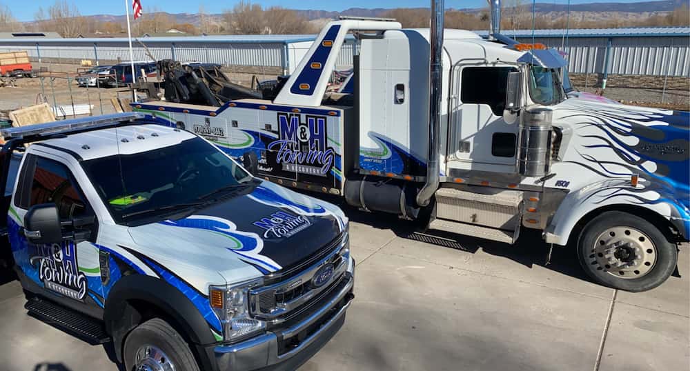 M and H Tow Trucks out of the City of Montrose, Colorado